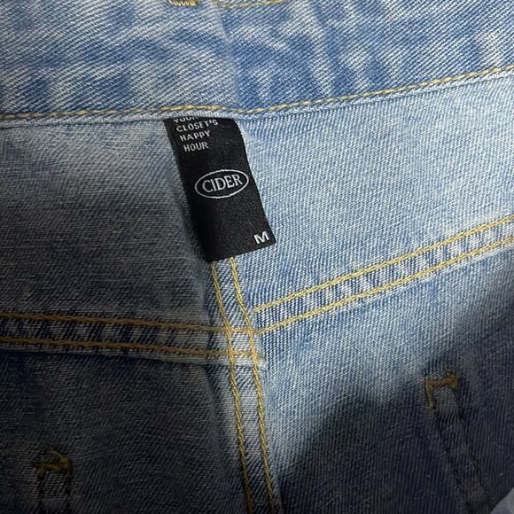 NWT Cider Rhinestone Pocket 100% Cotton Jeans M - Picture 3 of 4